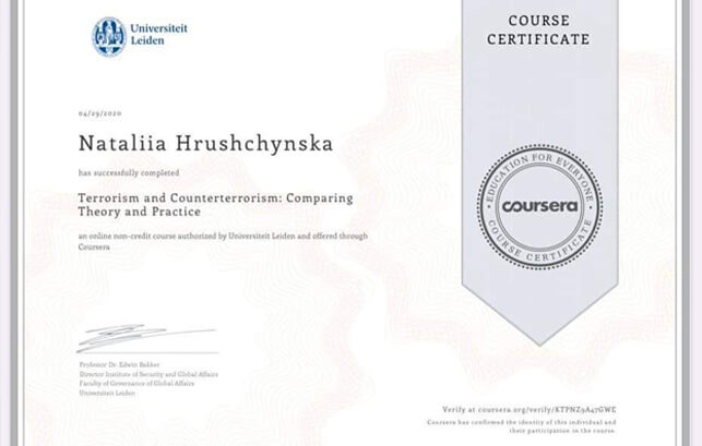 The first results of the collaboration of NAU – Coursera