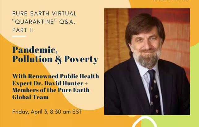 Invitation to join the “Pandemic, Pollution and Poverty” online answer panel