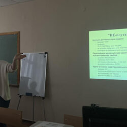 A meeting and lecture on the topic “International Advocacy” was held, which was presented by Oleksandra Romantsova, human rights activist, executive director of the Center for Civil Liberties